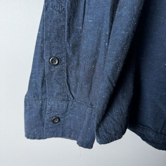 Stoic Men's Large Blue Button Front Shirt Long Sleeve Cotton Outdoor Casual - Picture 10 of 15